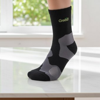 Șosete Bioactive Unisex Sport Groși Rejuvinova Greene, Culoare: Negru, Marime L