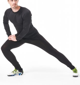 Pantalon Lung Bioactiv Pentru Barbati Rejuvinova Greene, Colant- Subtire – Negru – Mărime L